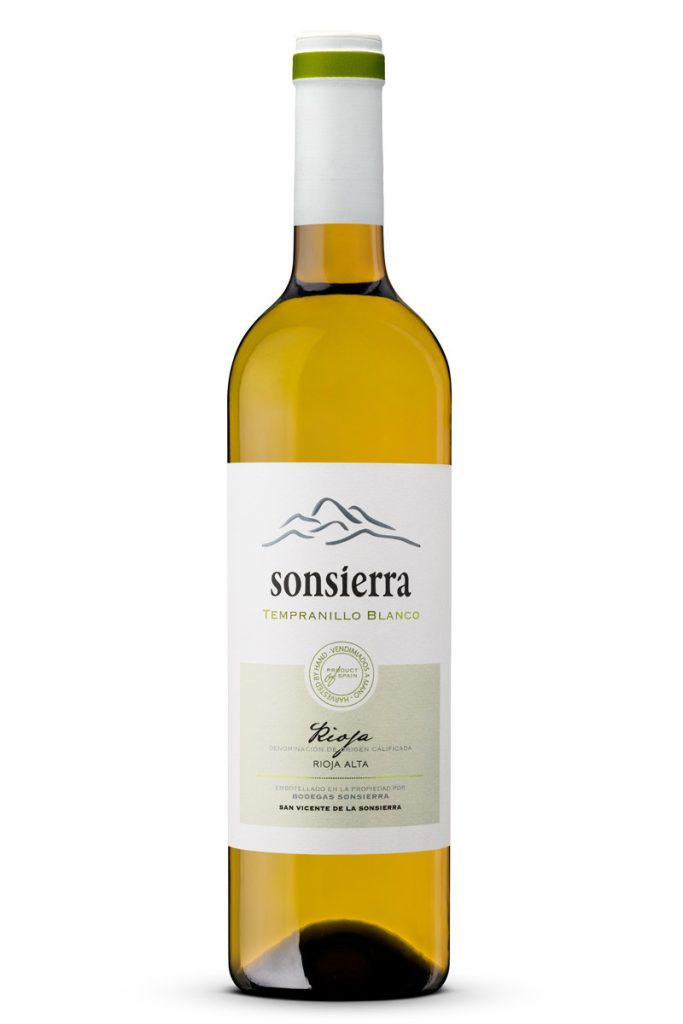 Fles Sonsierra Tempranillo Blanco uit de Rioja
