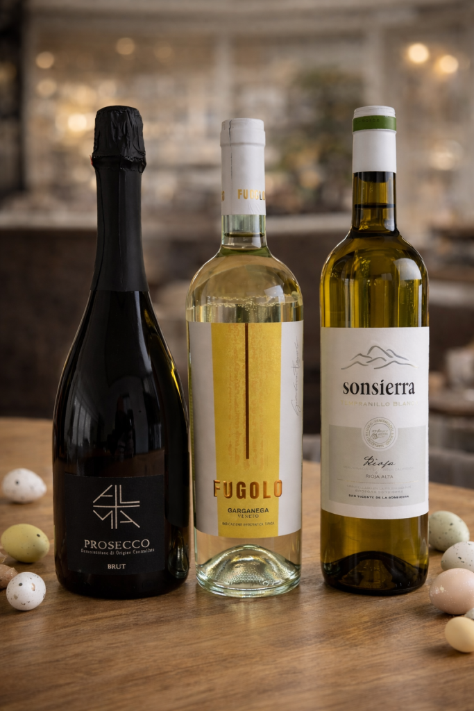 Paasbrunch wijnpakket met Prosecco, Garganega en Rioja Blanco
